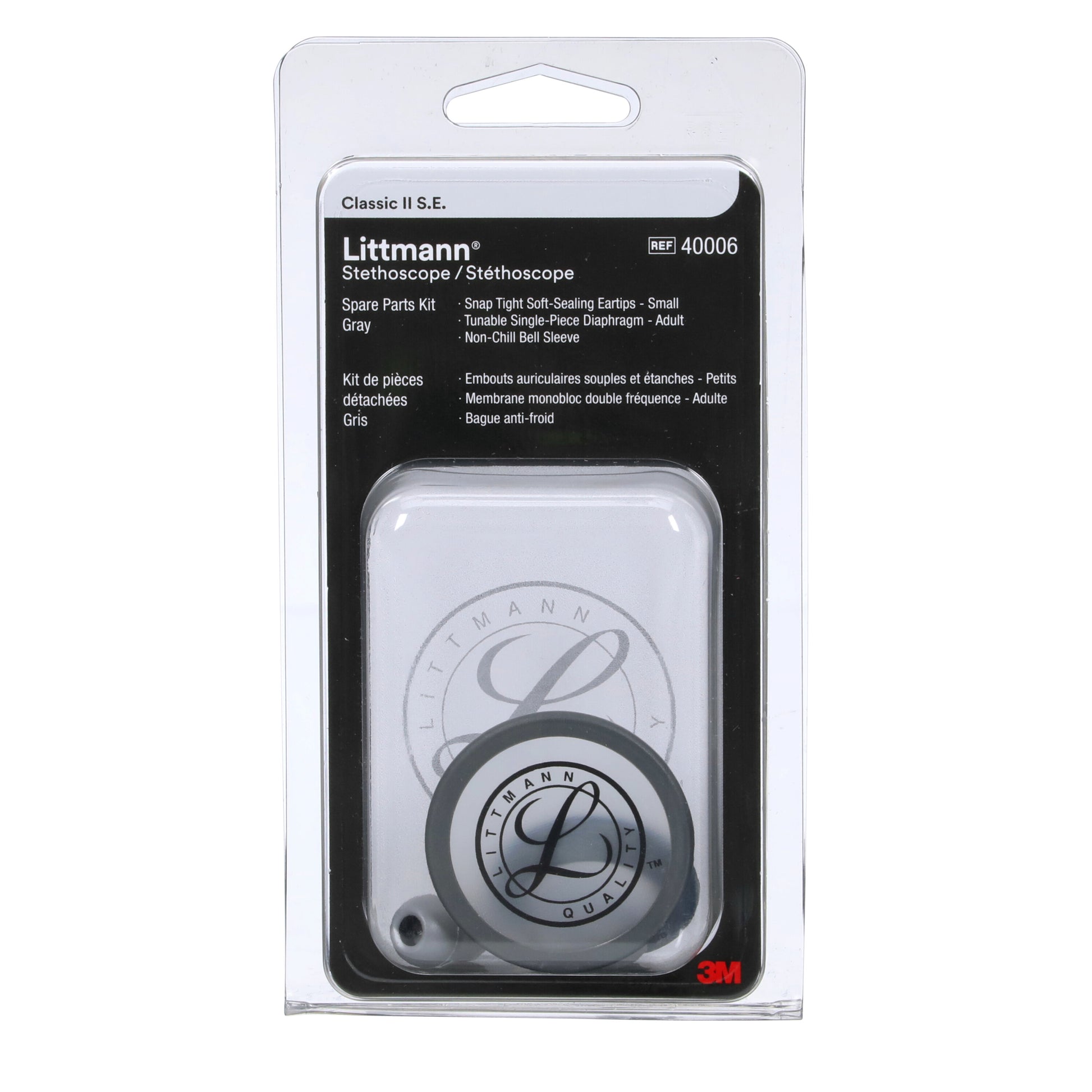 3M Littmann Stethoscope Spare Parts Kit - Classic II S.E. - Gray Littmann Spare Parts 3M Littmann   