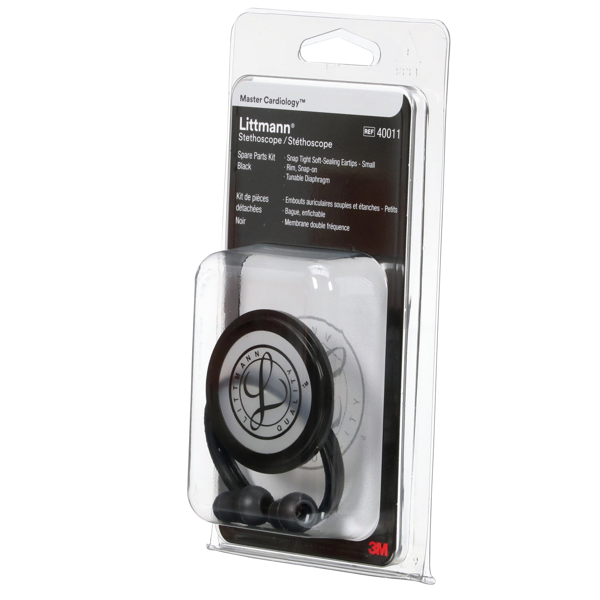 3M Littmann Stethoscope Spare Parts Kit - Master Cardiology - Black Littmann Spare Parts 3M Littmann   