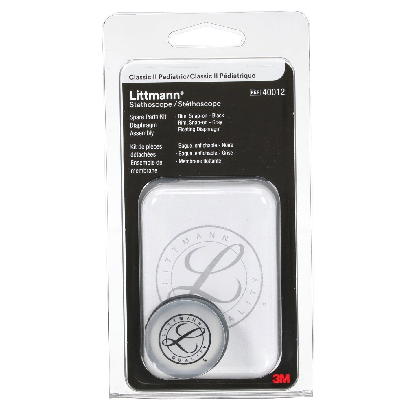 3M Littmann Stethoscope Spare Parts Kit - Classic II Pediatric Diaphragm Assembly Littmann Spare Parts 3M Littmann   