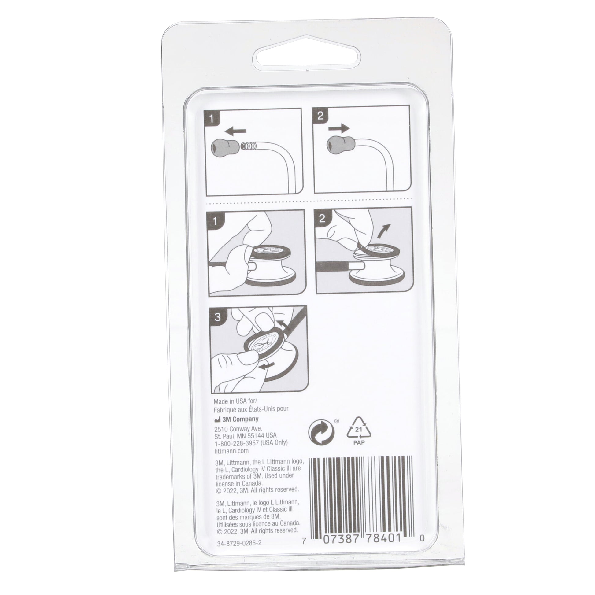 3M Littmann Stethoscope Spare Parts Kit - CORE Digital/Classic III/Cardiology IV - Gray Littmann Spare Parts 3M Littmann   