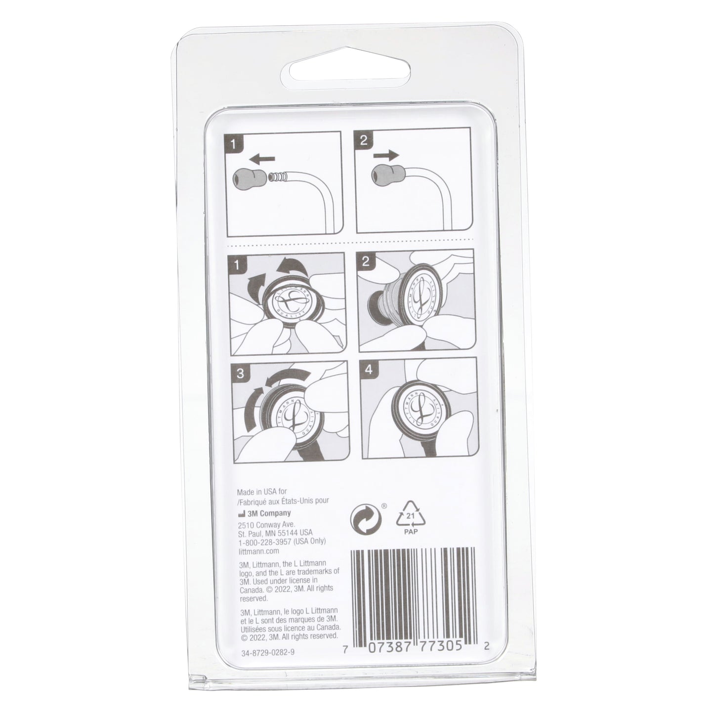 3M Littmann Stethoscope Spare Parts Kit - Lightweight II S.E. - Black Littmann Spare Parts 3M Littmann   