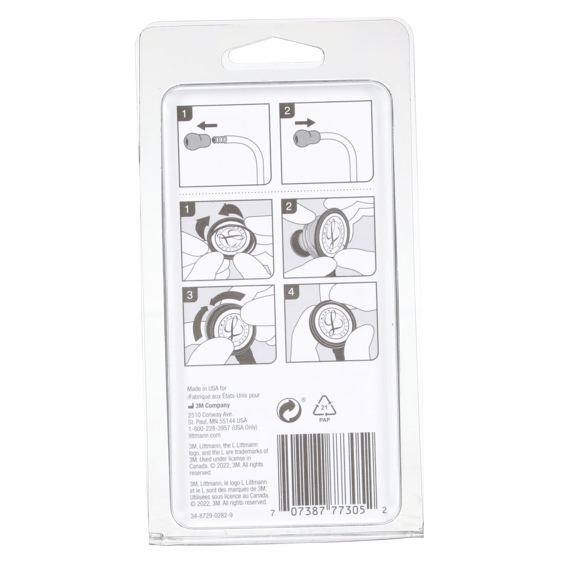 3M Littmann Stethoscope Spare Parts Kit - Lightweight II S.E. - Black Littmann Spare Parts 3M Littmann   