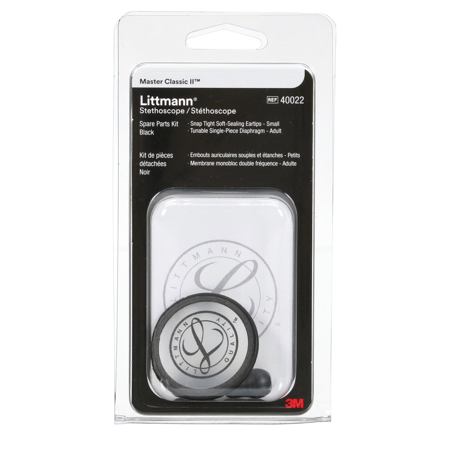 3M Littmann Stethoscope Spare Parts Kit - Master Classic - Black Littmann Spare Parts 3M Littmann   