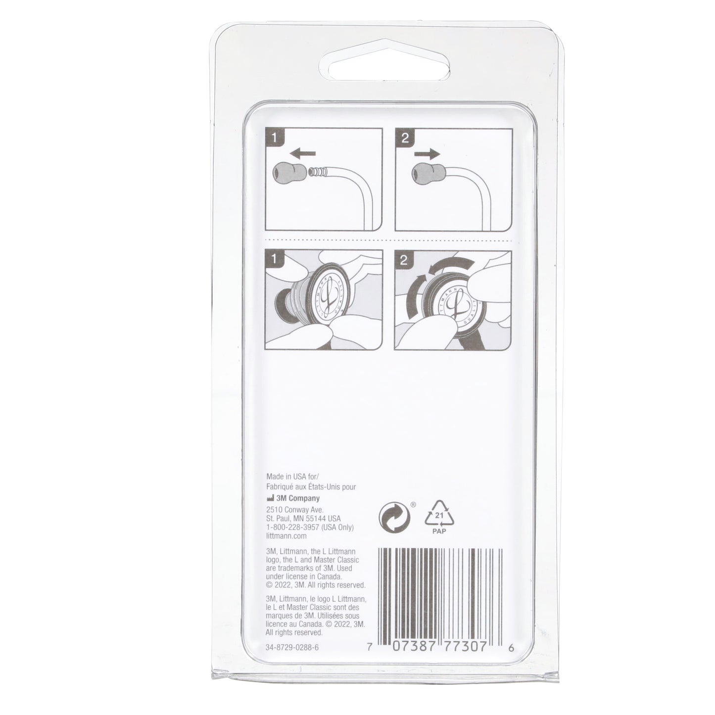 3M Littmann Stethoscope Spare Parts Kit - Master Classic - Black Littmann Spare Parts 3M Littmann   