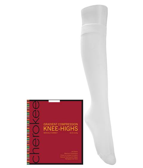 White Knee High Support Socks - Pack of 6 Medisave USA