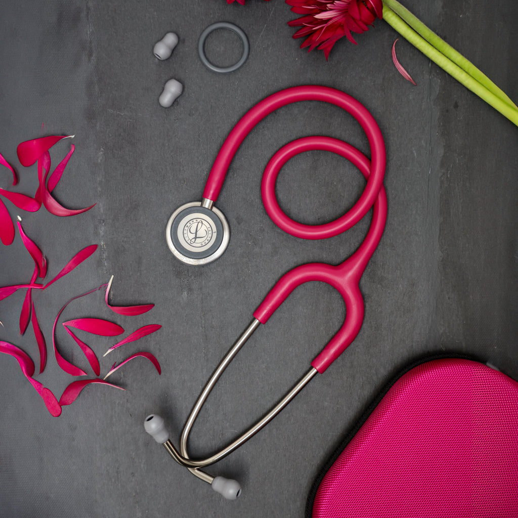 Littmann Classic III Monitoring Stethoscope: Satin Raspberry 5648C Littmann Stethoscopes