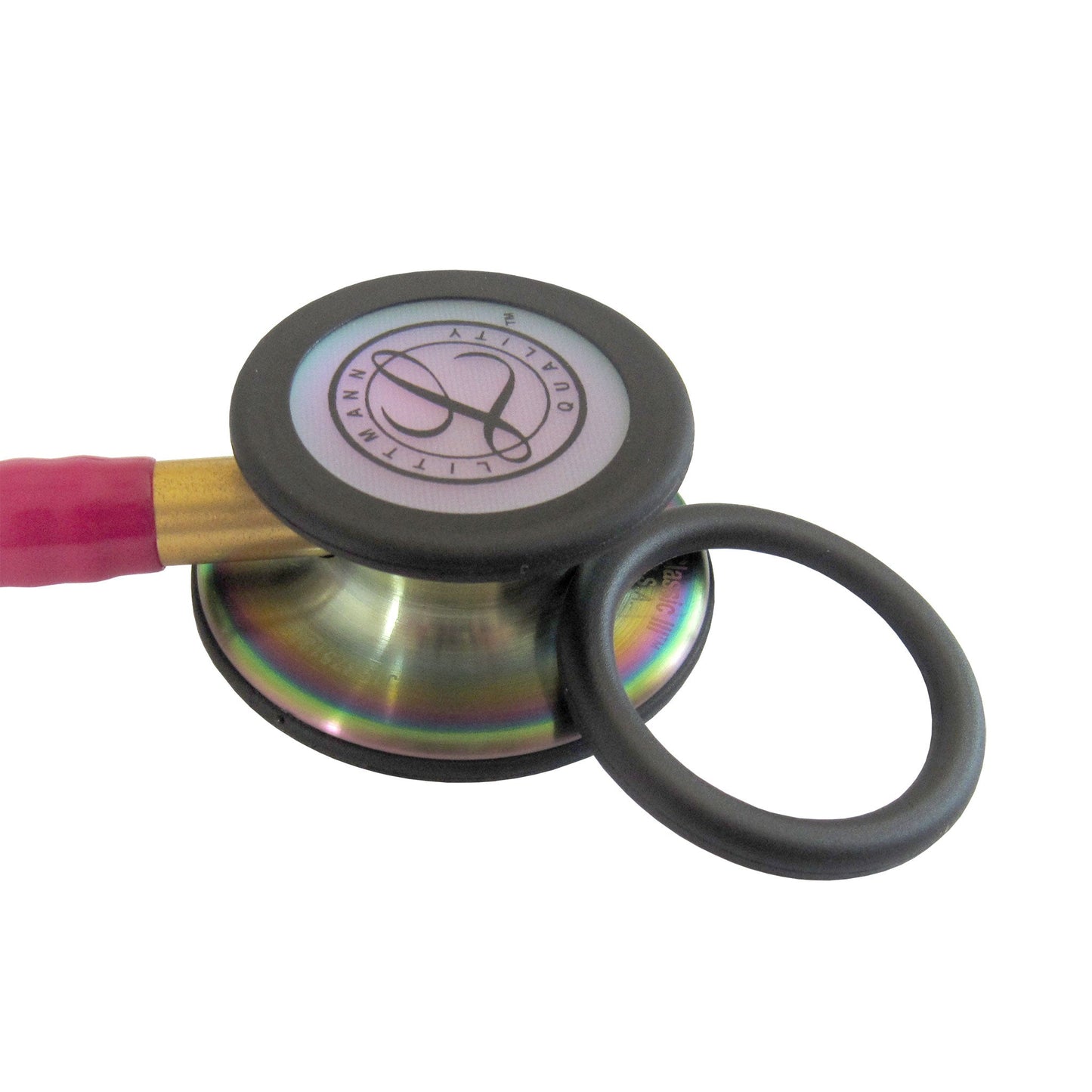Littmann Classic III Monitoring Stethoscope: Raspberry Rainbow 5806 - ANCC NTI Stock Littmann Stethoscopes