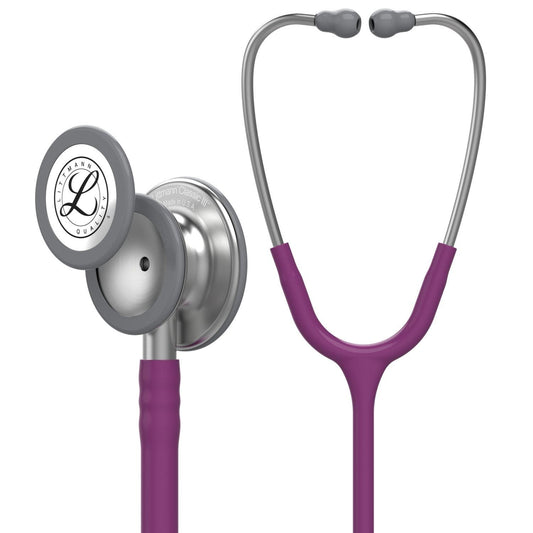 Littmann Classic III Monitoring Stethoscope: Plum 5831 - Over Engraved Stethoscopes 3M Littmann   