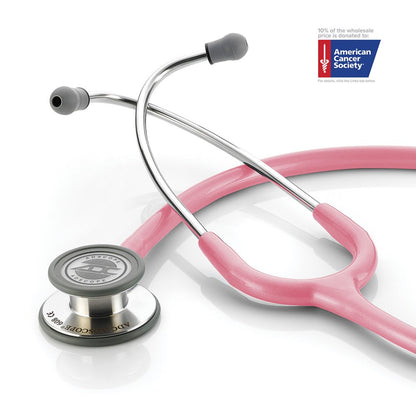 Adscope® 608 Convertible Clinician Stethoscope ADC Breast Cancer Awareness Metallic