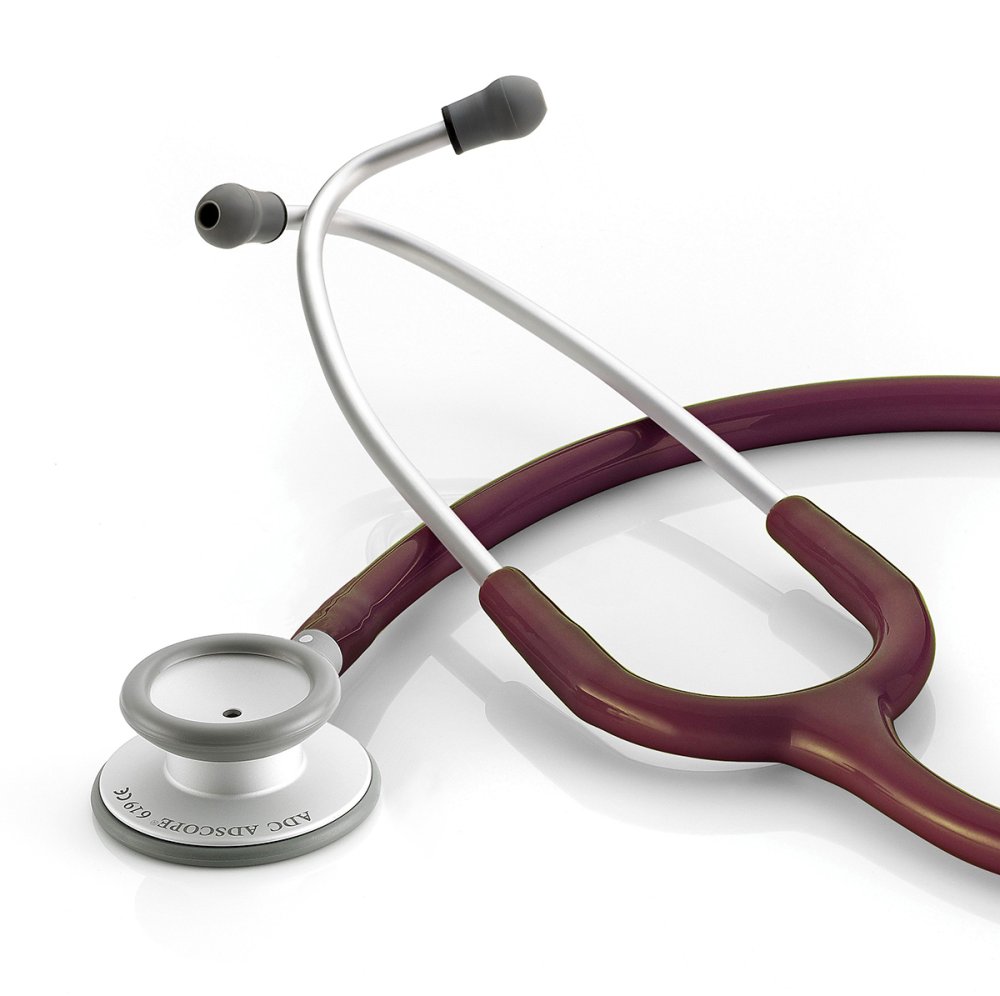 Adscope® Lite 619 Ultra-lite Clinician Stethoscope Stethoscopes ADC Burgundy
