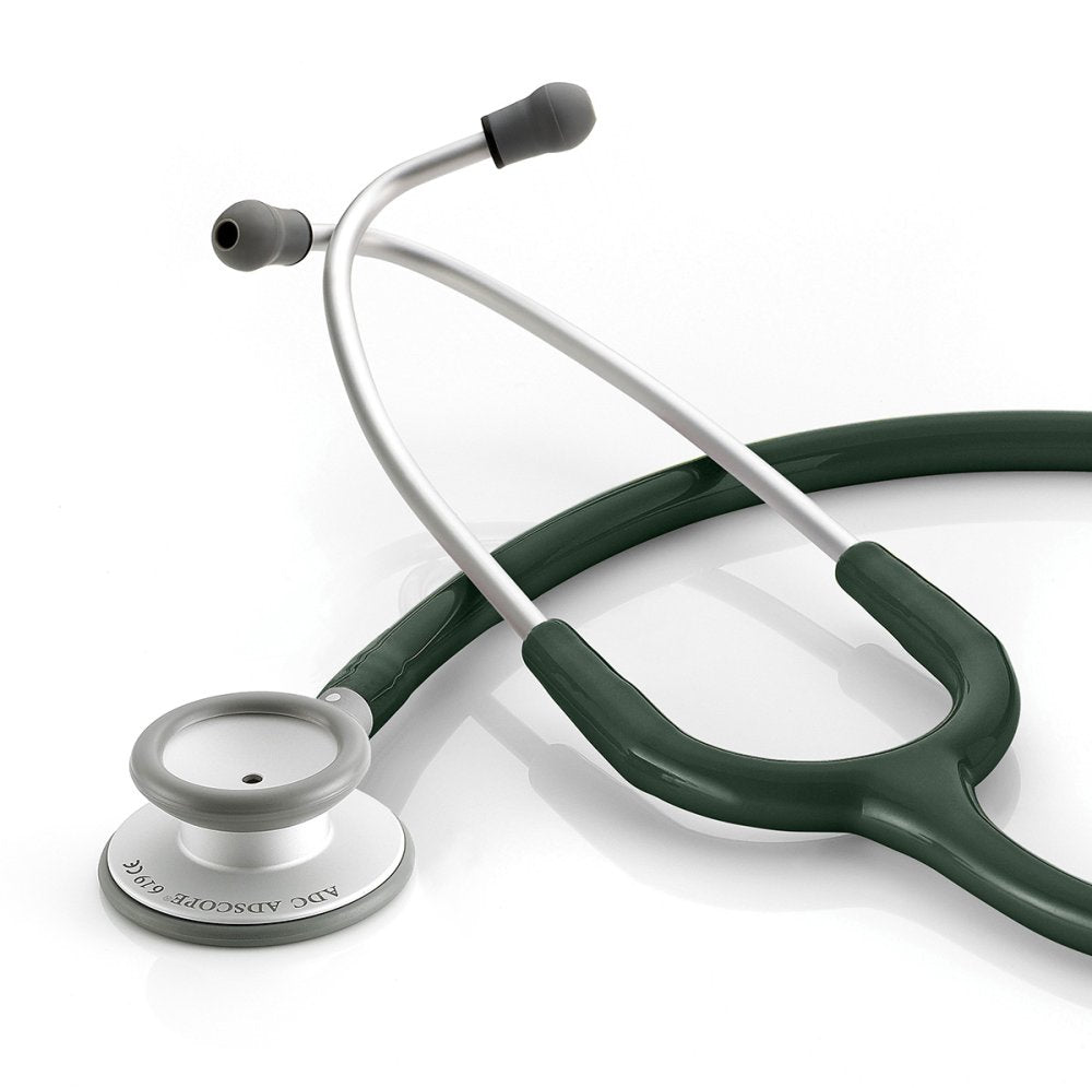 Adscope® Lite 619 Ultra-lite Clinician Stethoscope Stethoscopes ADC Dark Green