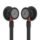 Littmann Cardiology IV Diagnostic Stethoscope: Black & Black - Red Stem 6200 - ANCC NTI Stock Littmann Stethoscopes