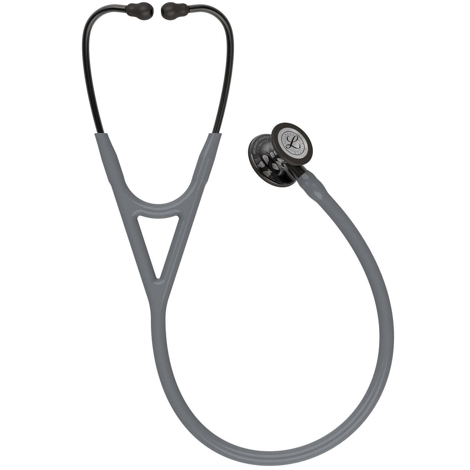Littmann Cardiology IV Diagnostic Stethoscope: Smoke & Grey - Smoke Stem 6238/B- Over Engraved Littmann Stethoscopes Littmann Stethoscopes