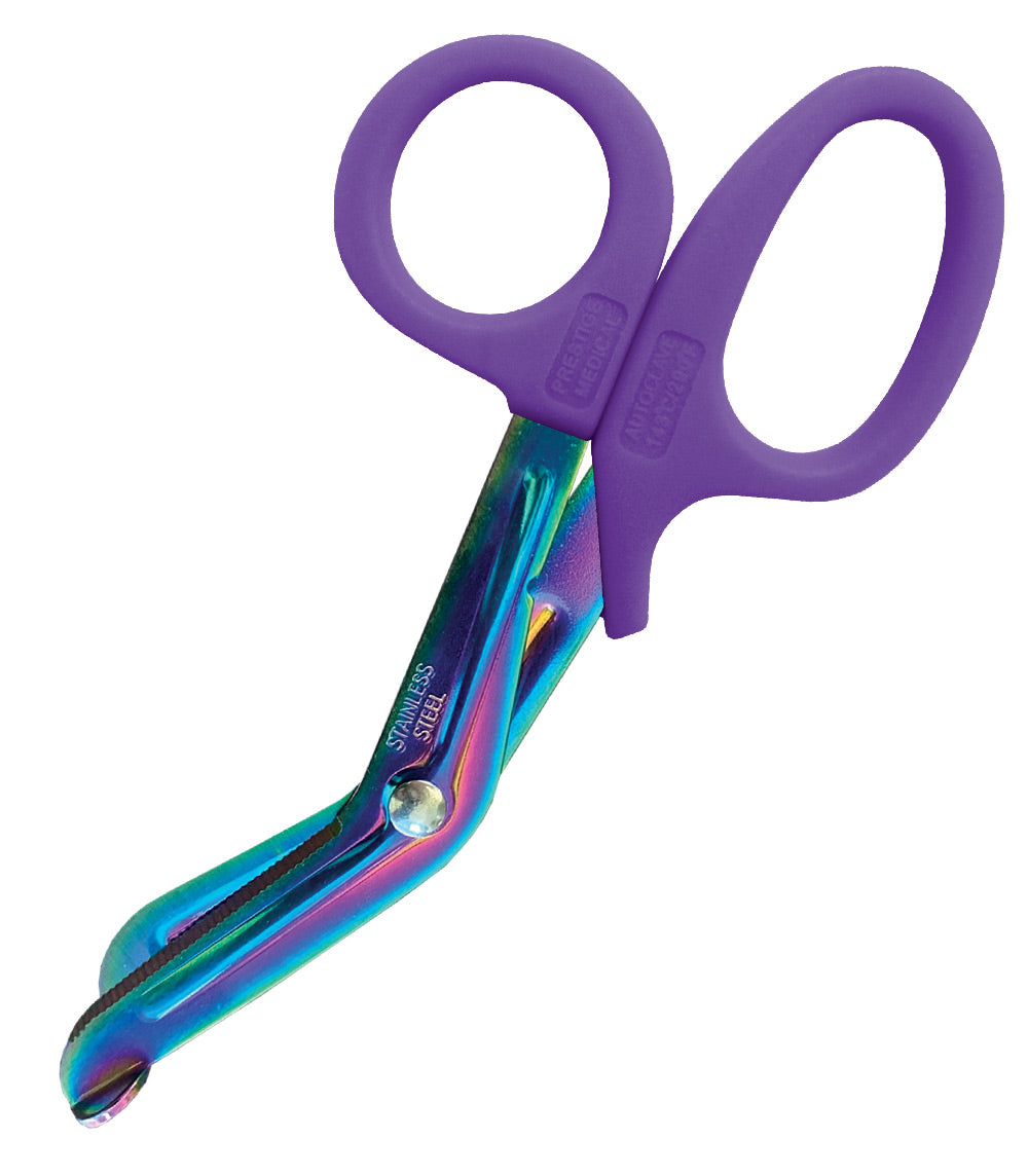 5.5" Nurse Utility Scissor Prestige Rainbow Finish / Purple