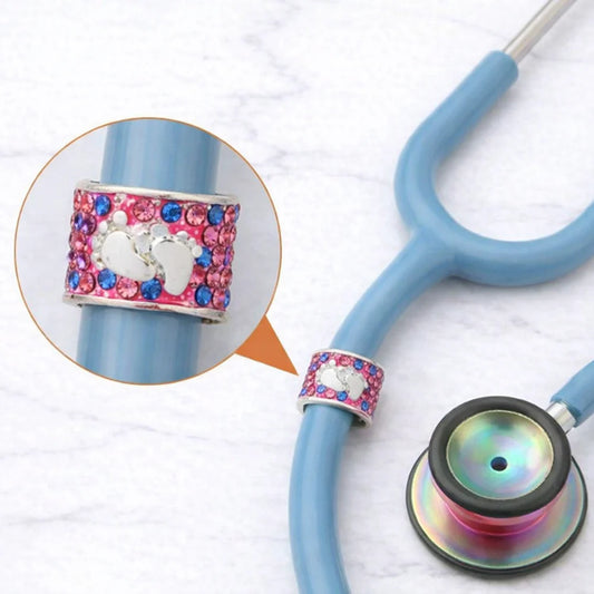 CharMED Crystal Stethoscope Charms Baby feet Migration_Accessories CharMED