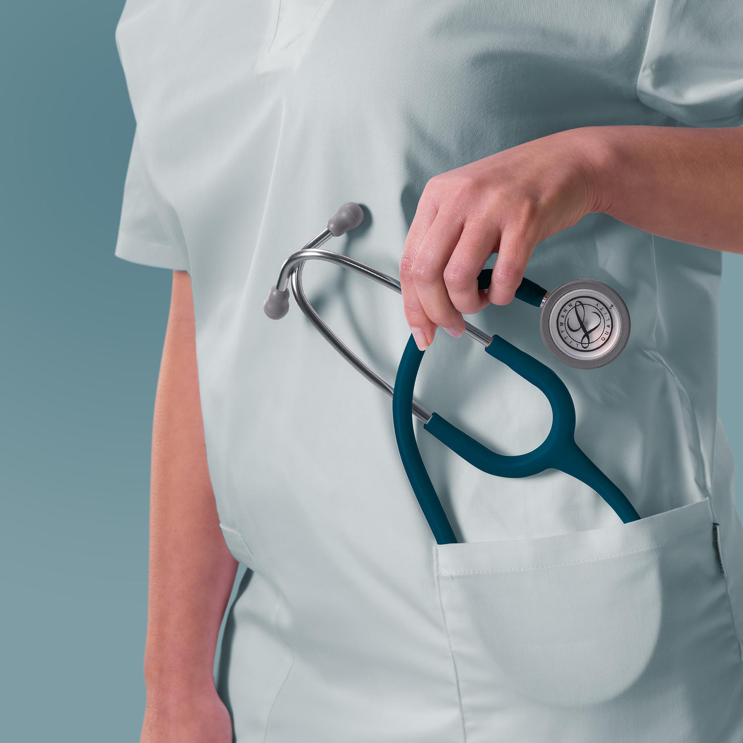 Littmann Classic III Monitoring Stethoscope: Satin Caribbean Blue 5623C Littmann Stethoscopes