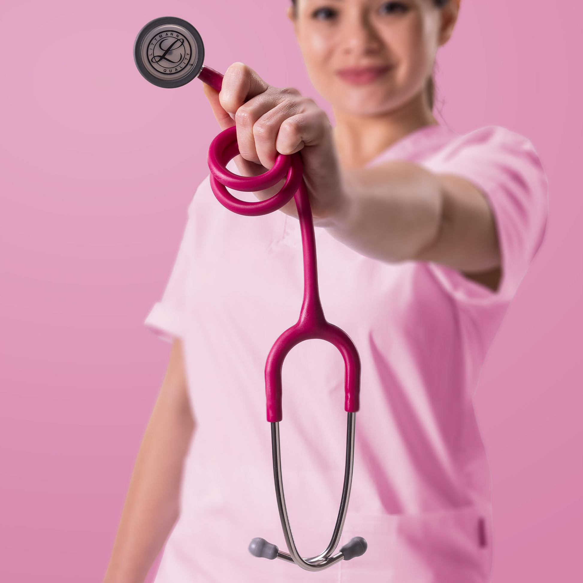 Littmann Classic III Monitoring Stethoscope: Satin Raspberry 5648C Littmann Stethoscopes