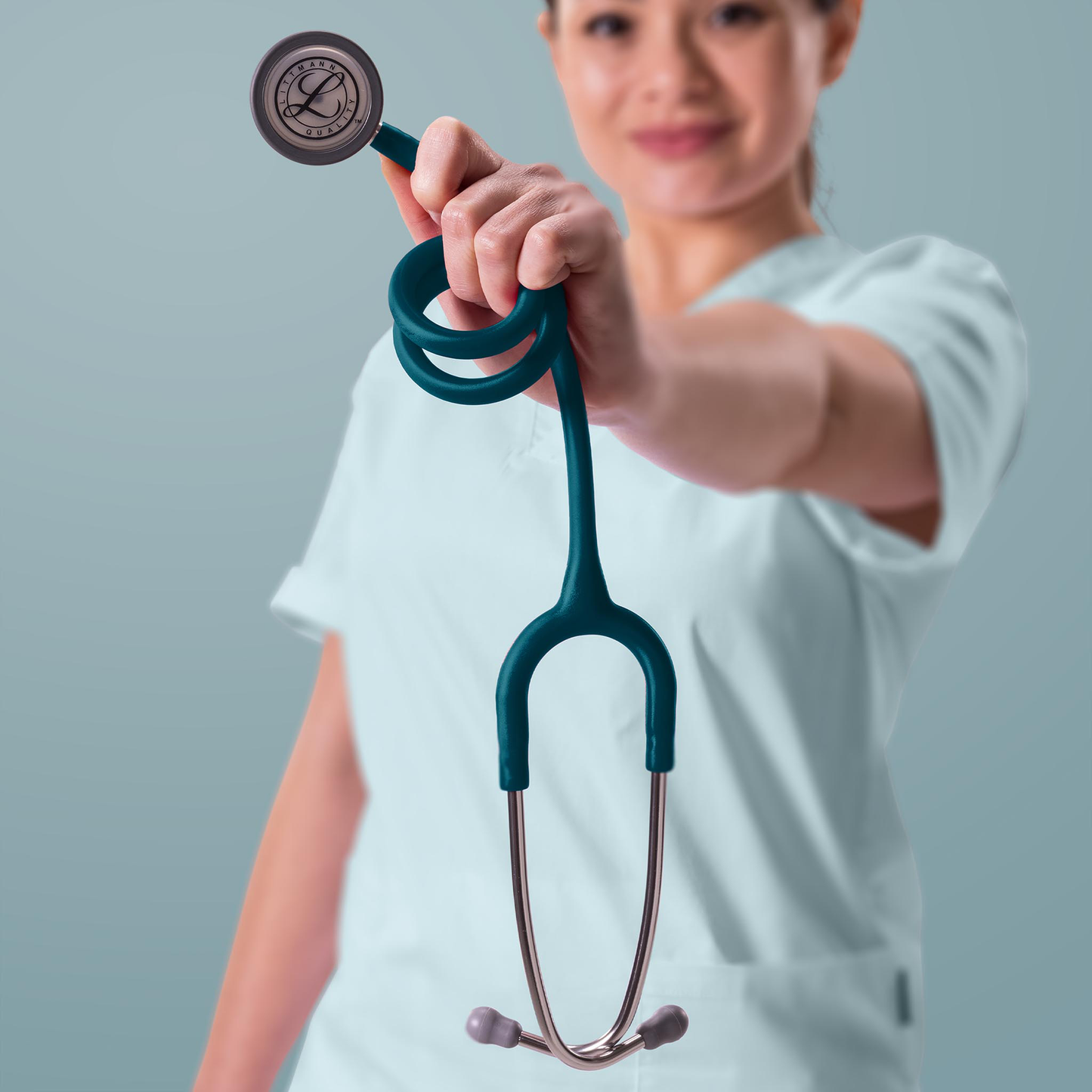 Littmann Classic III Monitoring Stethoscope: Satin Caribbean Blue 5623C Littmann Stethoscopes