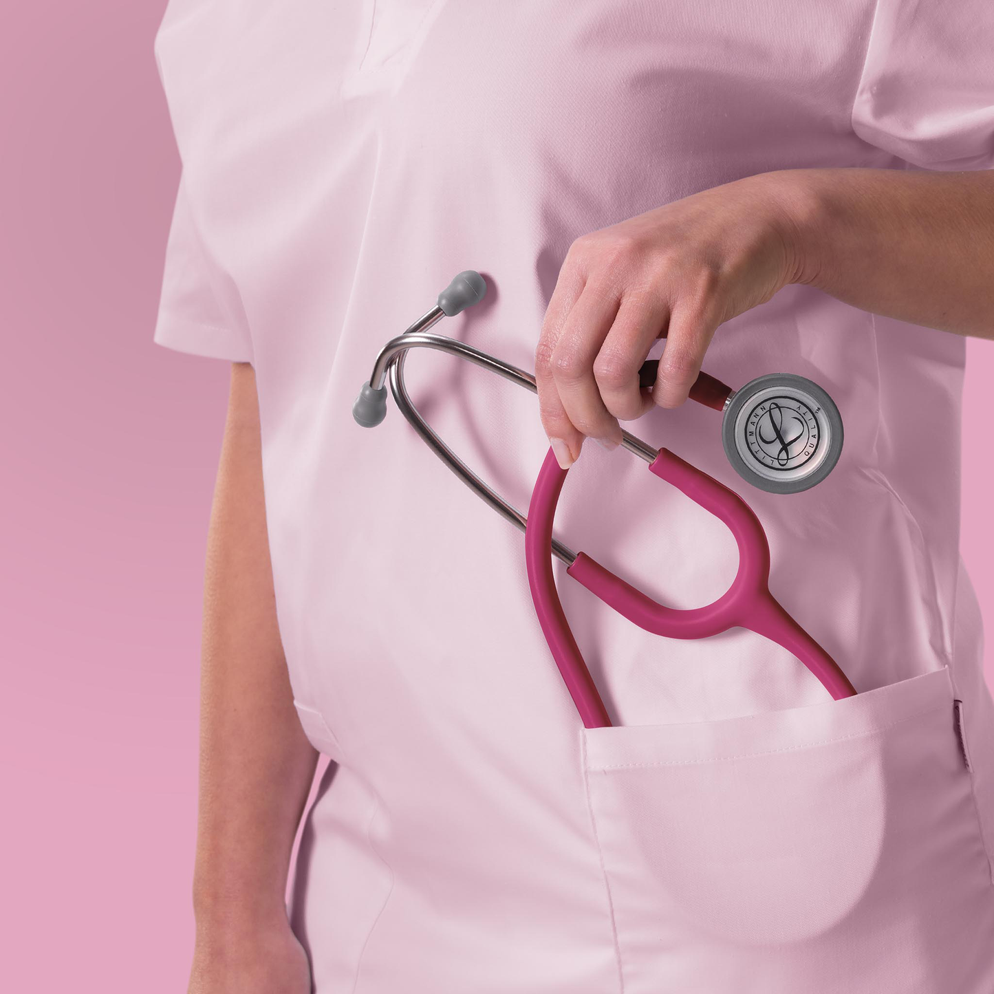 Littmann Classic III Monitoring Stethoscope: Satin Raspberry 5648C Littmann Stethoscopes
