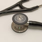 Littmann Cardiology IV Diagnostic Stethoscope: Black & Black - Blue Stem 6201 - Over Engraved Stethoscopes 3M Littmann   