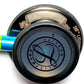 Littmann Classic III Monitoring Stethoscope: Smoke & Turquoise - Pink Stem 5872 - Over Engraved Stethoscopes 3M Littmann   