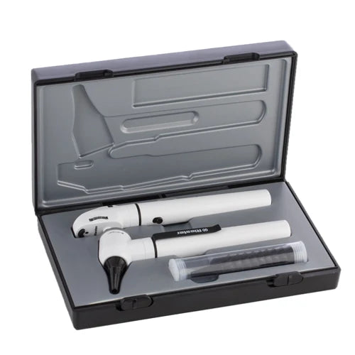 Riester Pocket 3.7V LED F.O. Otoscope & Ophthalmoscope - AA Handle Riester White