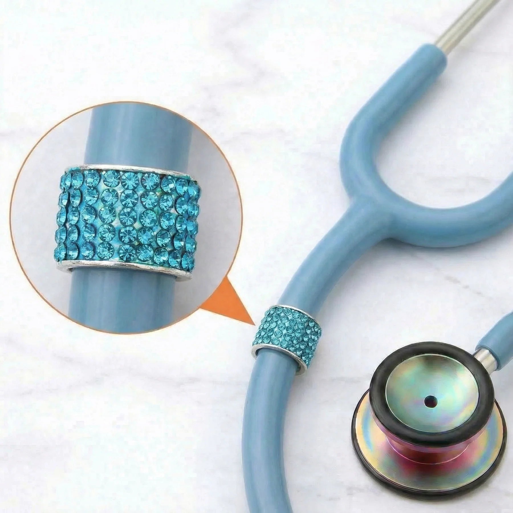 CharMED Crystal Stethoscope Charms Aquamarine Migration_Accessories CharMED