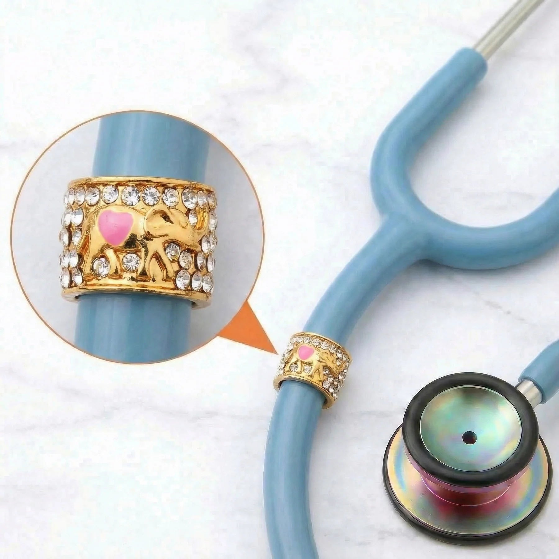 CharMED Crystal Stethoscope Charms Elephant Migration_Accessories CharMED