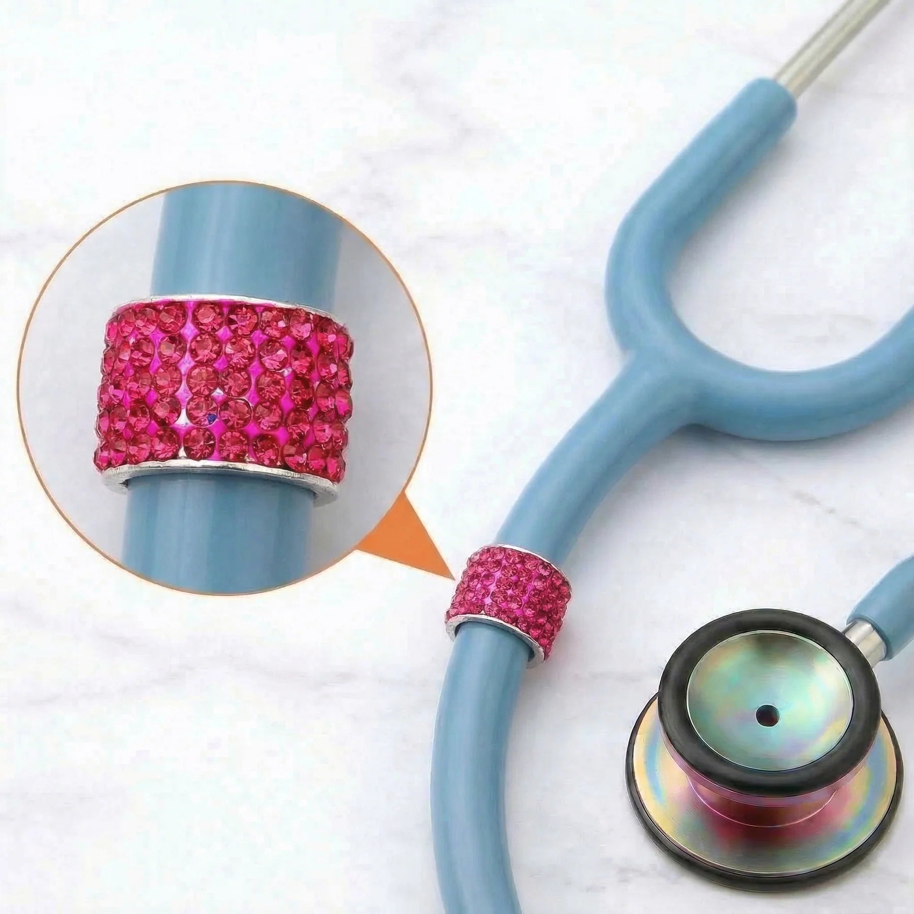 CharMED Crystal Stethoscope Charms Fuchsia Migration_Accessories CharMED