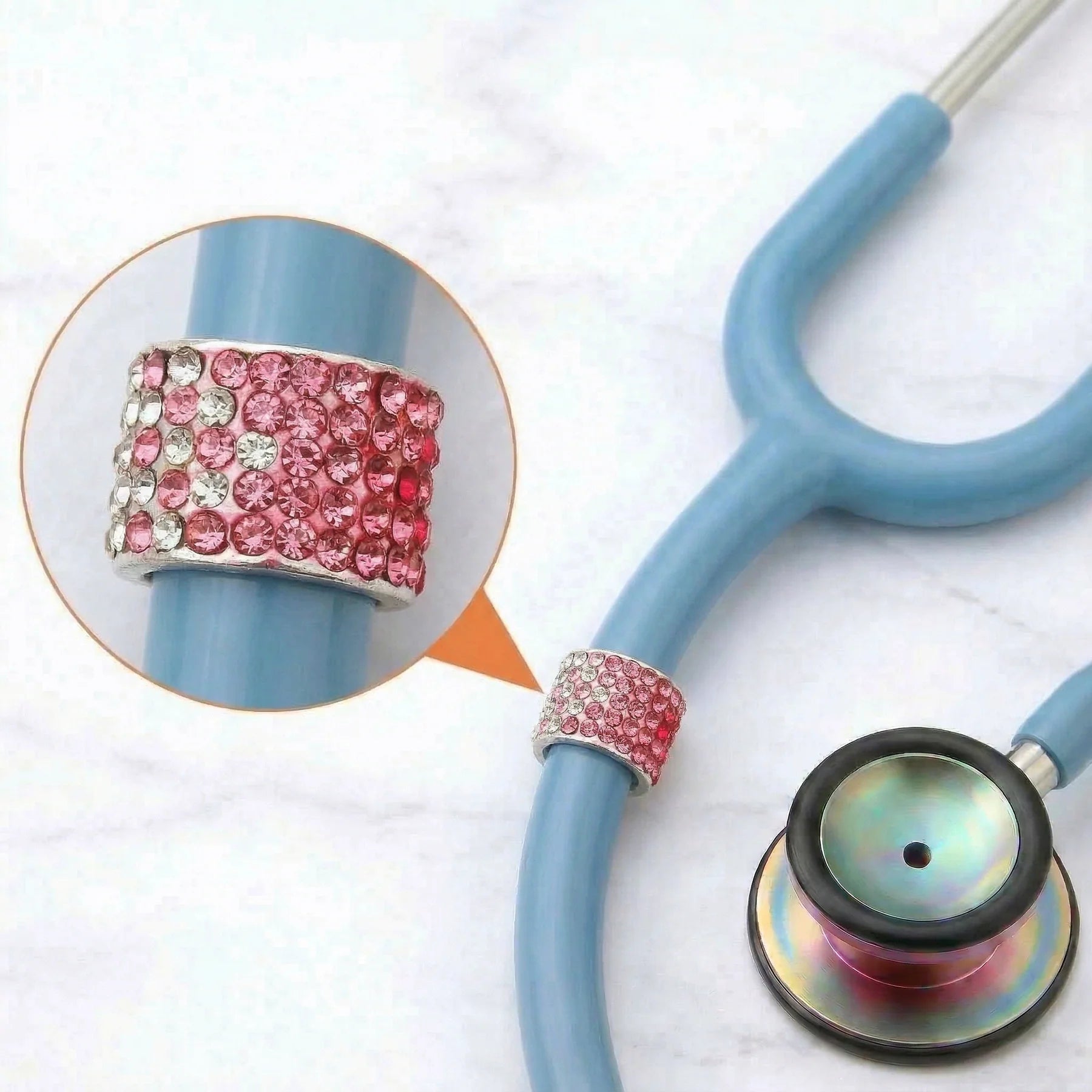 CharMED Crystal Stethoscope Charms Ombre Migration_Accessories CharMED