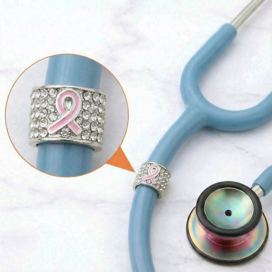 CharMED Crystal Stethoscope Charms Pink Ribbon Migration_Accessories CharMED