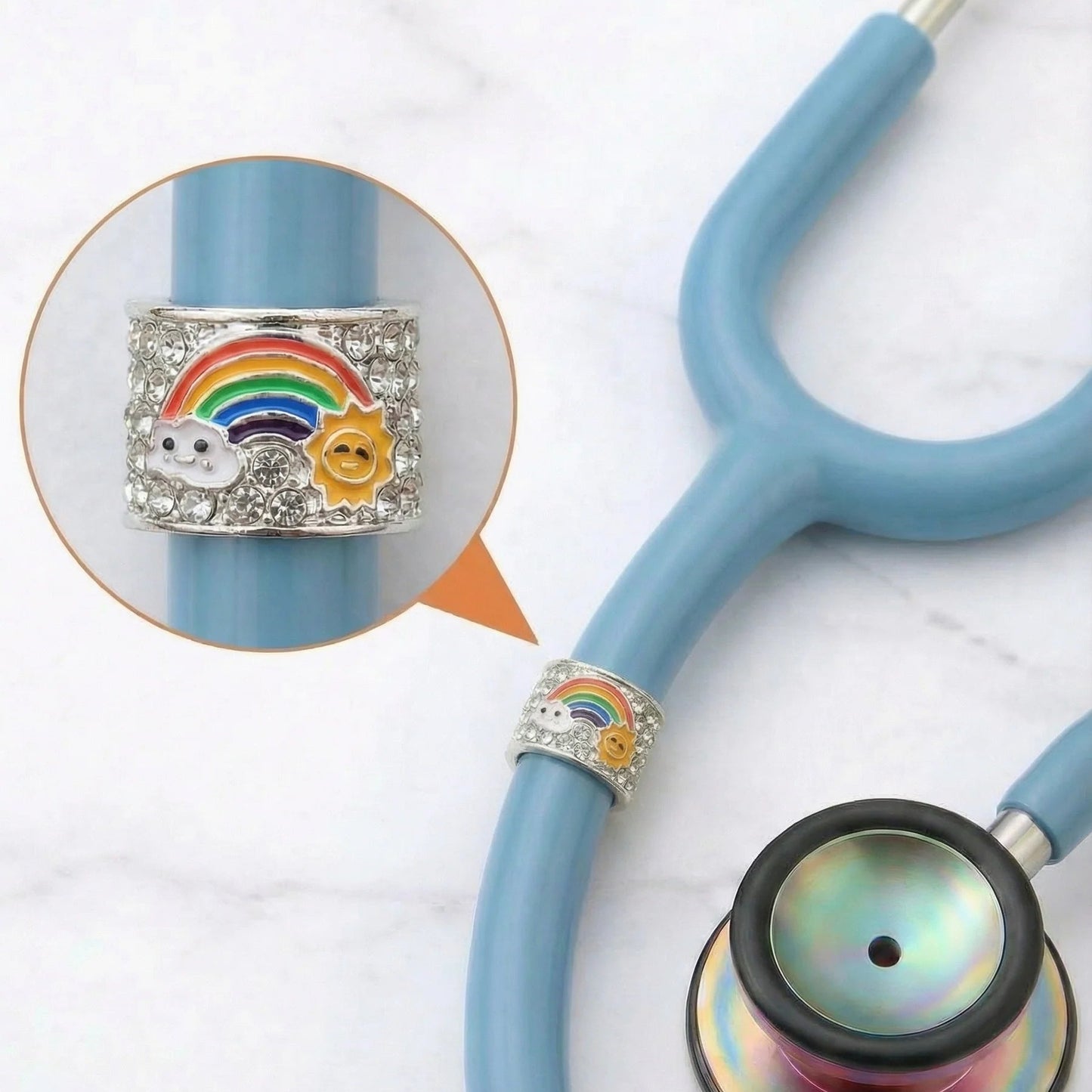 CharMED Crystal Stethoscope Charms Rainbow Migration_Accessories CharMED