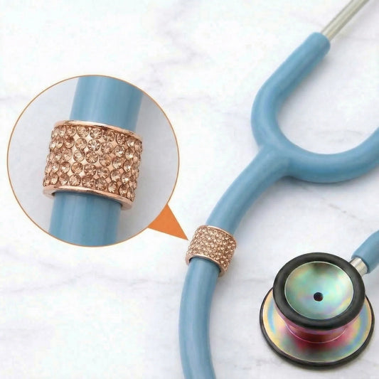 CharMED Crystal Stethoscope Charms Rose Gold Migration_Accessories CharMED