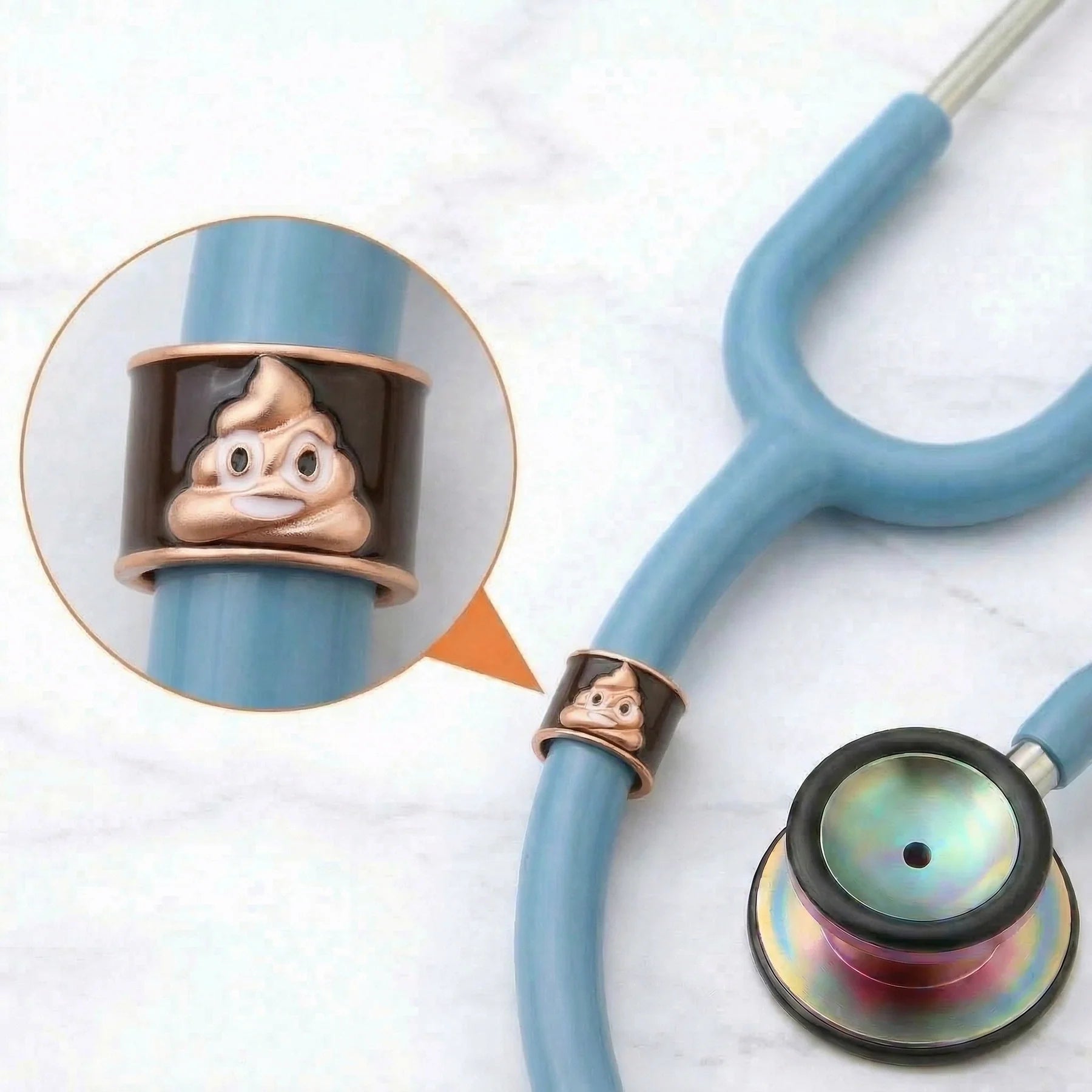 CharMED Crystal Stethoscope Charms Poop Emoji Migration_Accessories CharMED