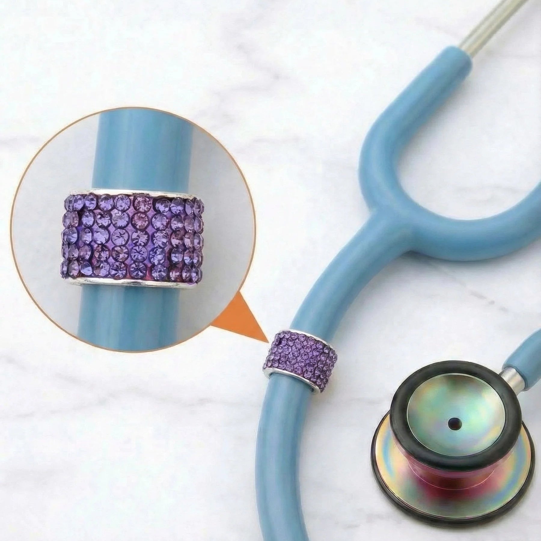 CharMED Crystal Stethoscope Charms Violet Migration_Accessories CharMED