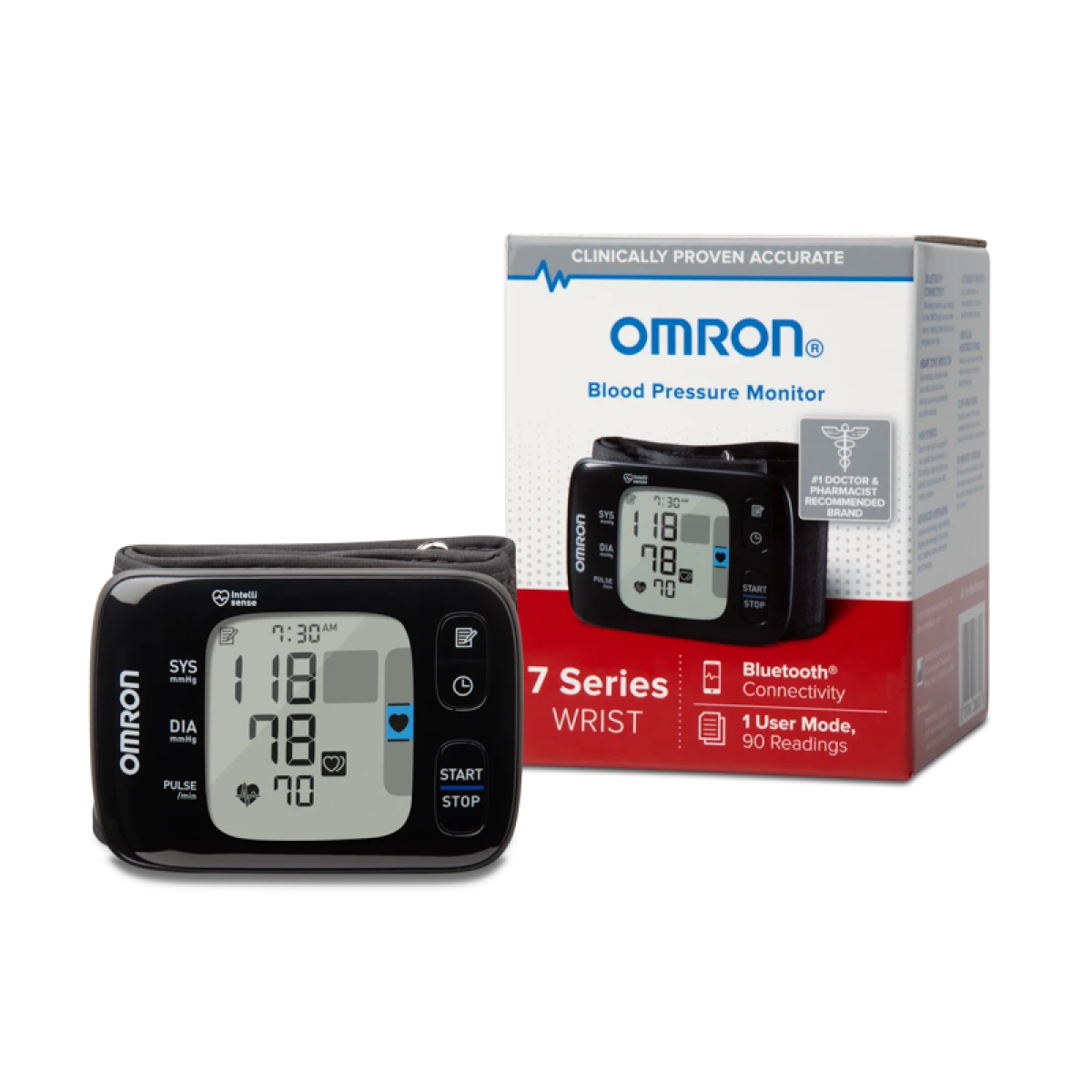 Omron - 7 Series® Wireless Wrist Blood Pressure Monitor Omron