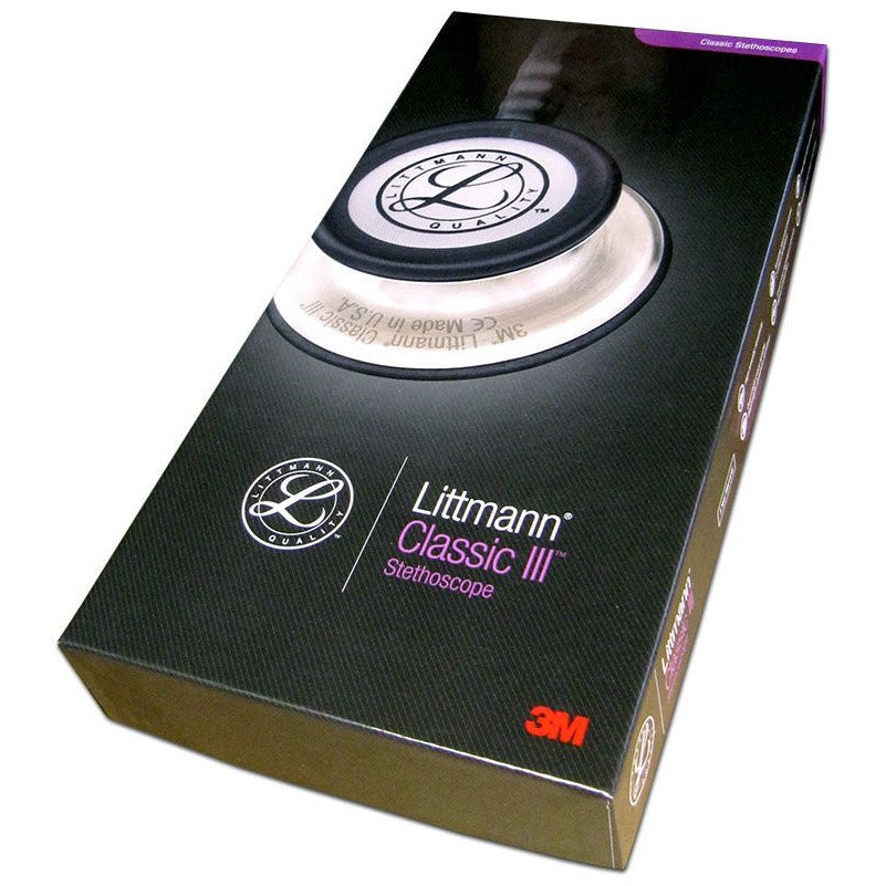 Littmann Classic III Monitoring Stethoscope: Black and Smoke 5811 - ANCC NTI Stock Littmann Stethoscopes