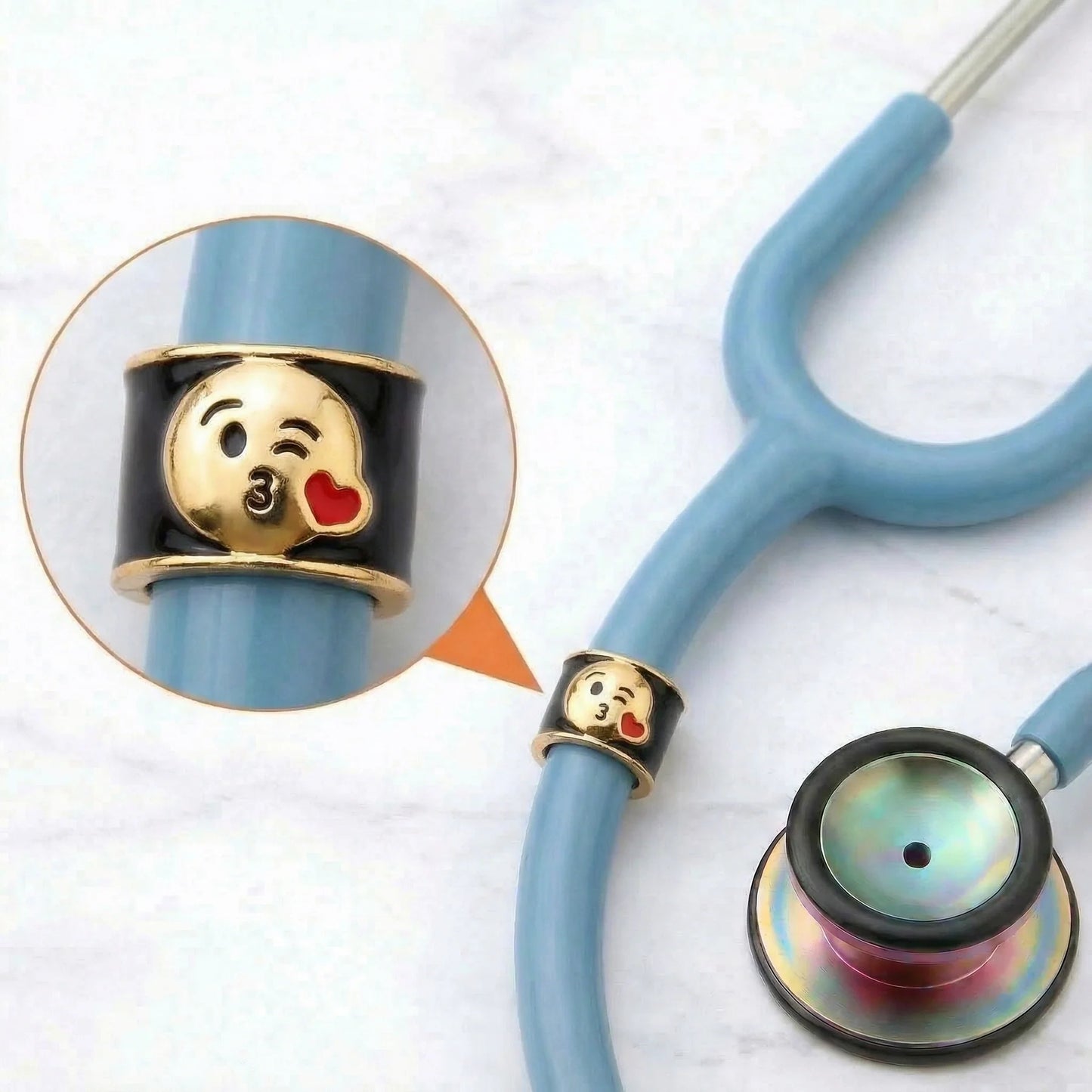 CharMED Crystal Stethoscope Charms Kissing Face Migration_Accessories CharMED