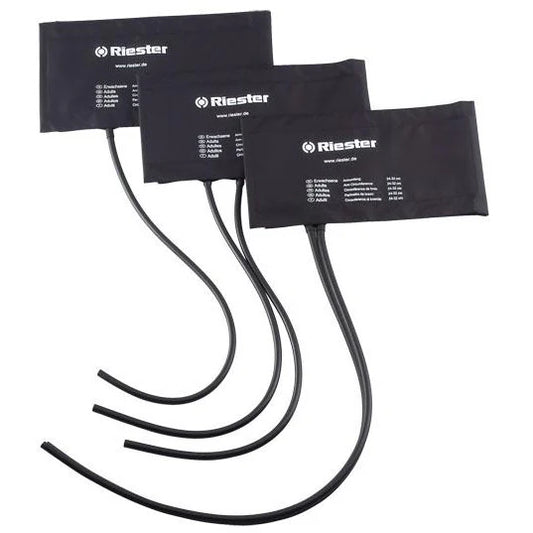 Velcro Cuff Obese Size 70cm x 15cm with 2 Tubes - Black