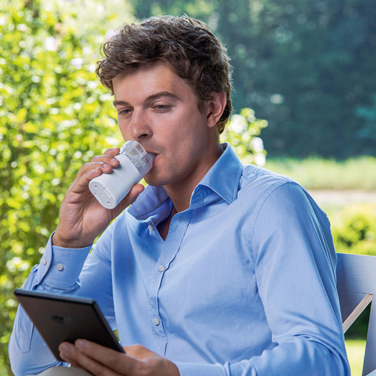 Omron - Portable MicroAir® Battery-Operated Nebulizer Omron