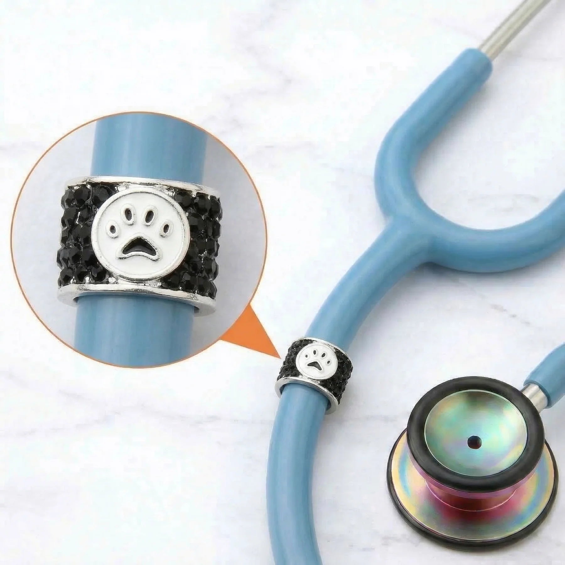 CharMED Crystal Stethoscope Charms Paw Print Migration_Accessories CharMED