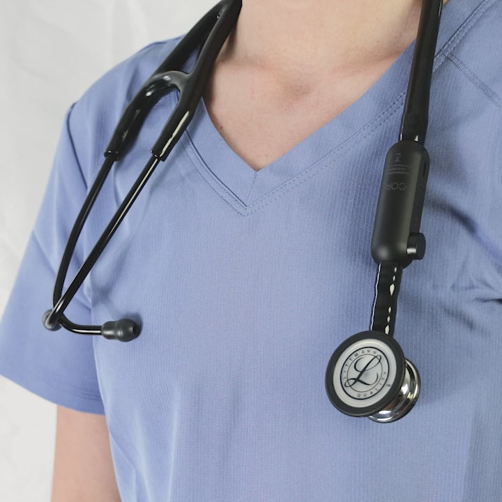 Littmann CORE Digital Stethoscope - Mirror Chestpiece & Black 8890/B Over-Engraved Stethoscopes Littmann Stethoscopes