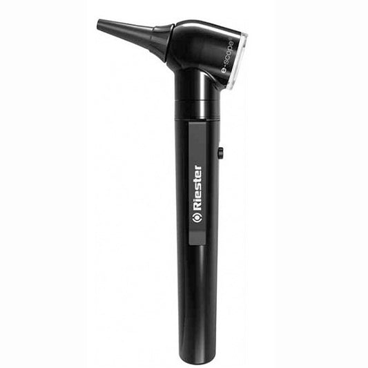 Riester 3.7V E-Scope Otoscope, AA Handle with F.O. Riester Black
