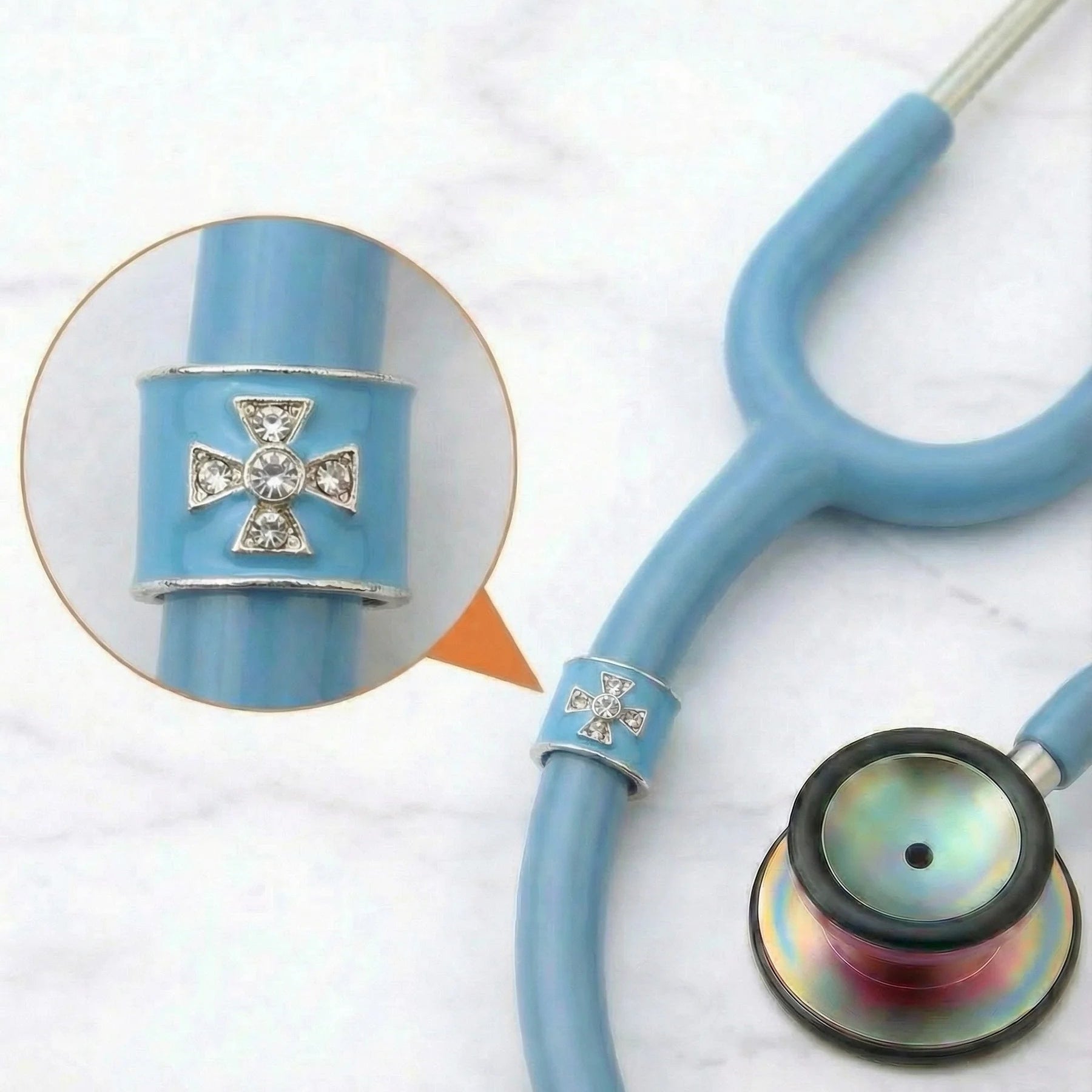 CharMED Crystal Stethoscope Charms Maltese Cross Migration_Accessories CharMED