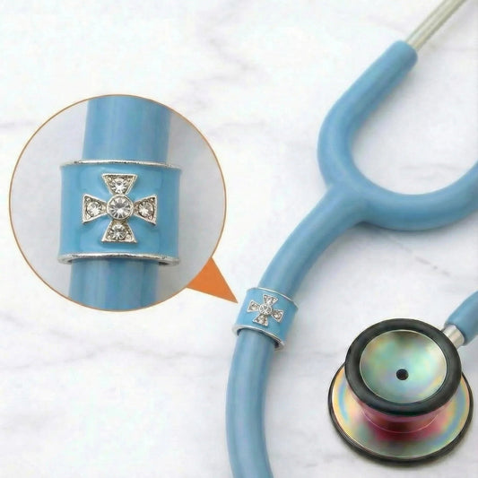 CharMED Crystal Stethoscope Charms Maltese Cross Migration_Accessories CharMED