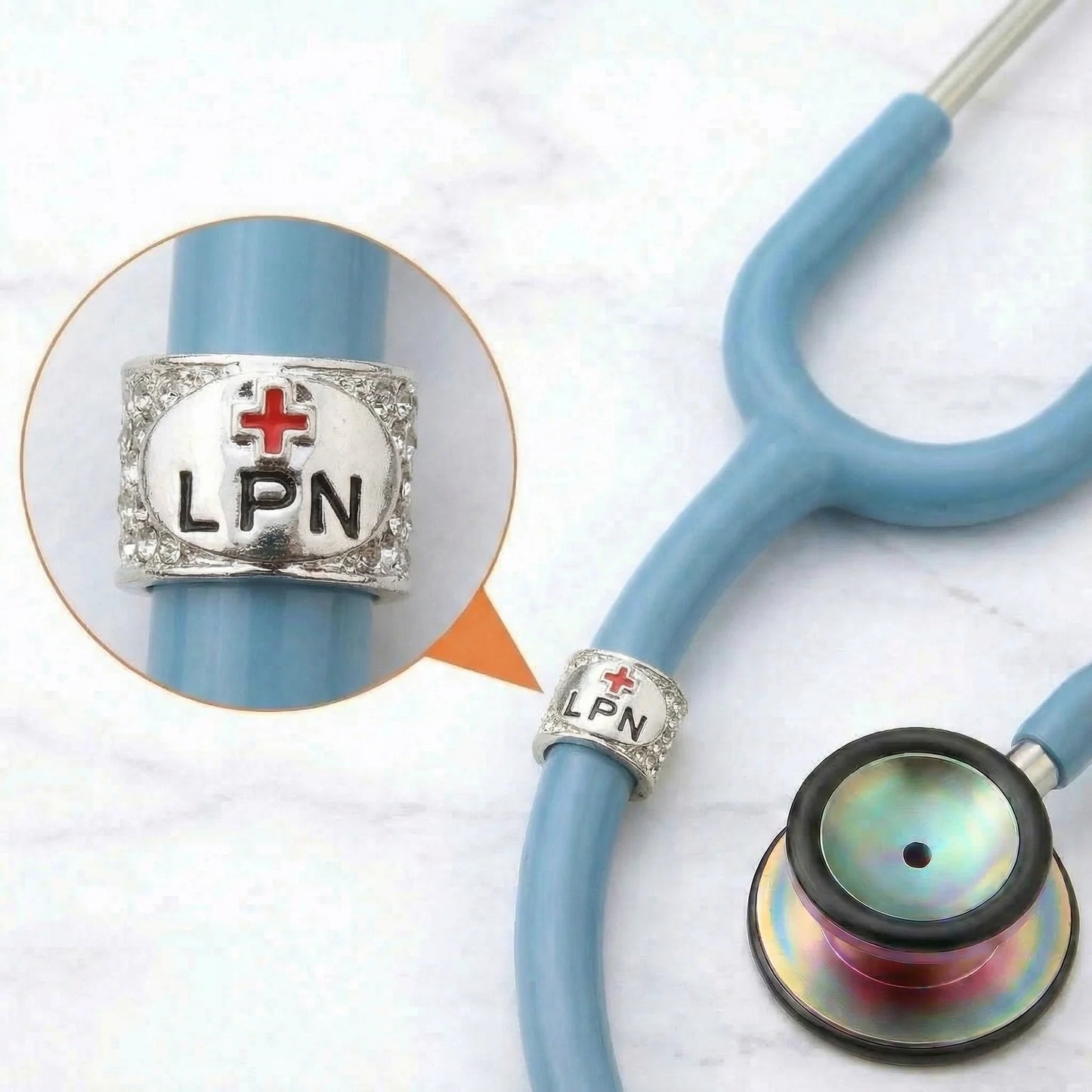 CharMED Crystal Stethoscope Charms Licensed Practical Nurse Migration_Accessories CharMED
