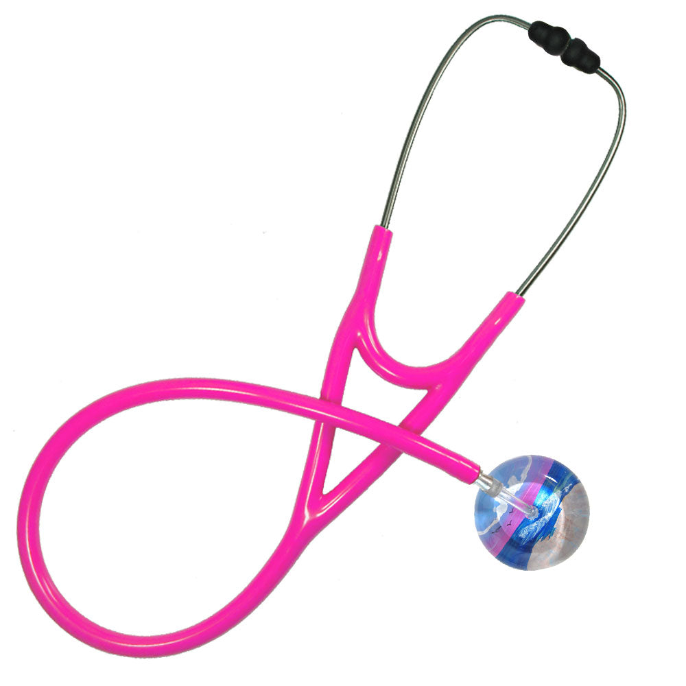 Ultrascope Pediatric Single Stethoscope - Beach Stethoscopes Ultrascope Hot Pink  