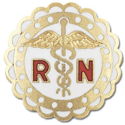 Emblem Pin-RN Round Sculptured Edge Accessories Prestige   