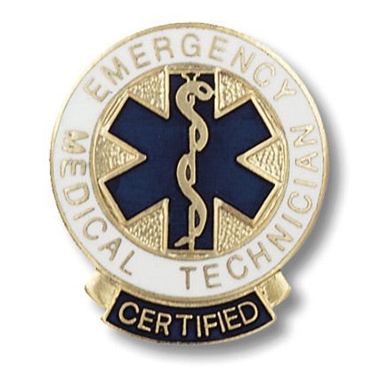 Certified Emergency Medical Technician Pin Accessories Prestige   