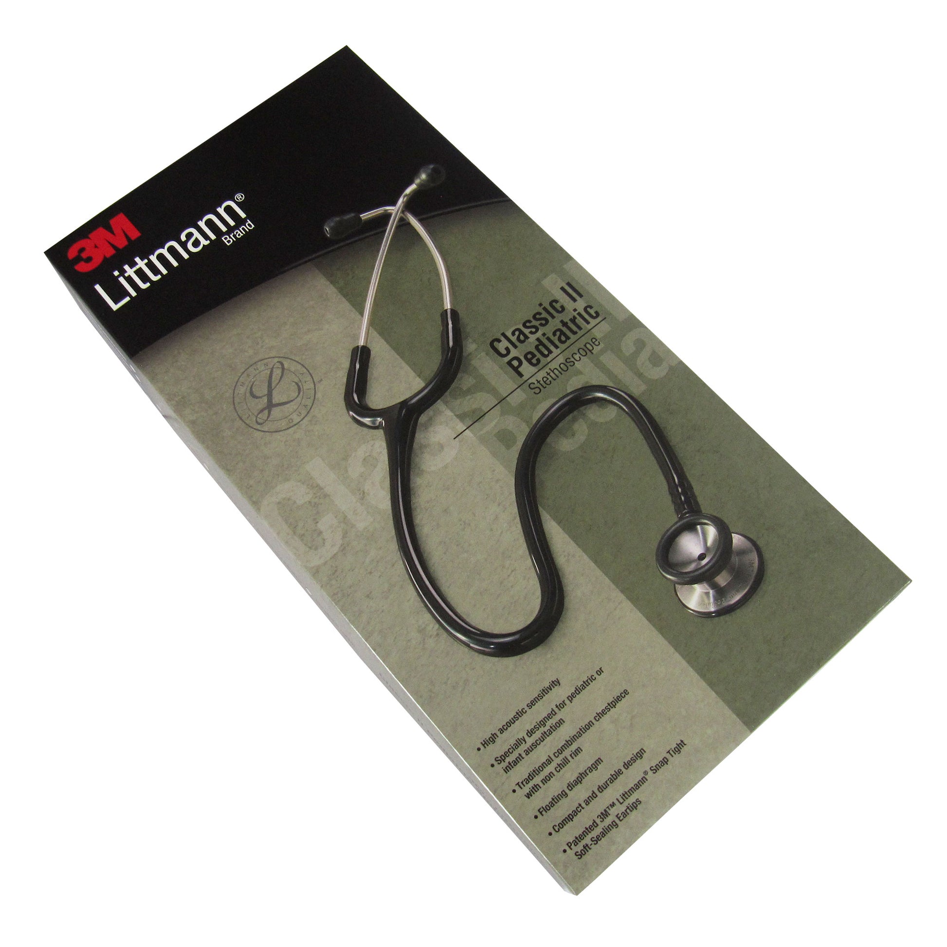 Littmann Classic II Pediatric Stethoscope: Black 2113 Stethoscopes 3M Littmann   